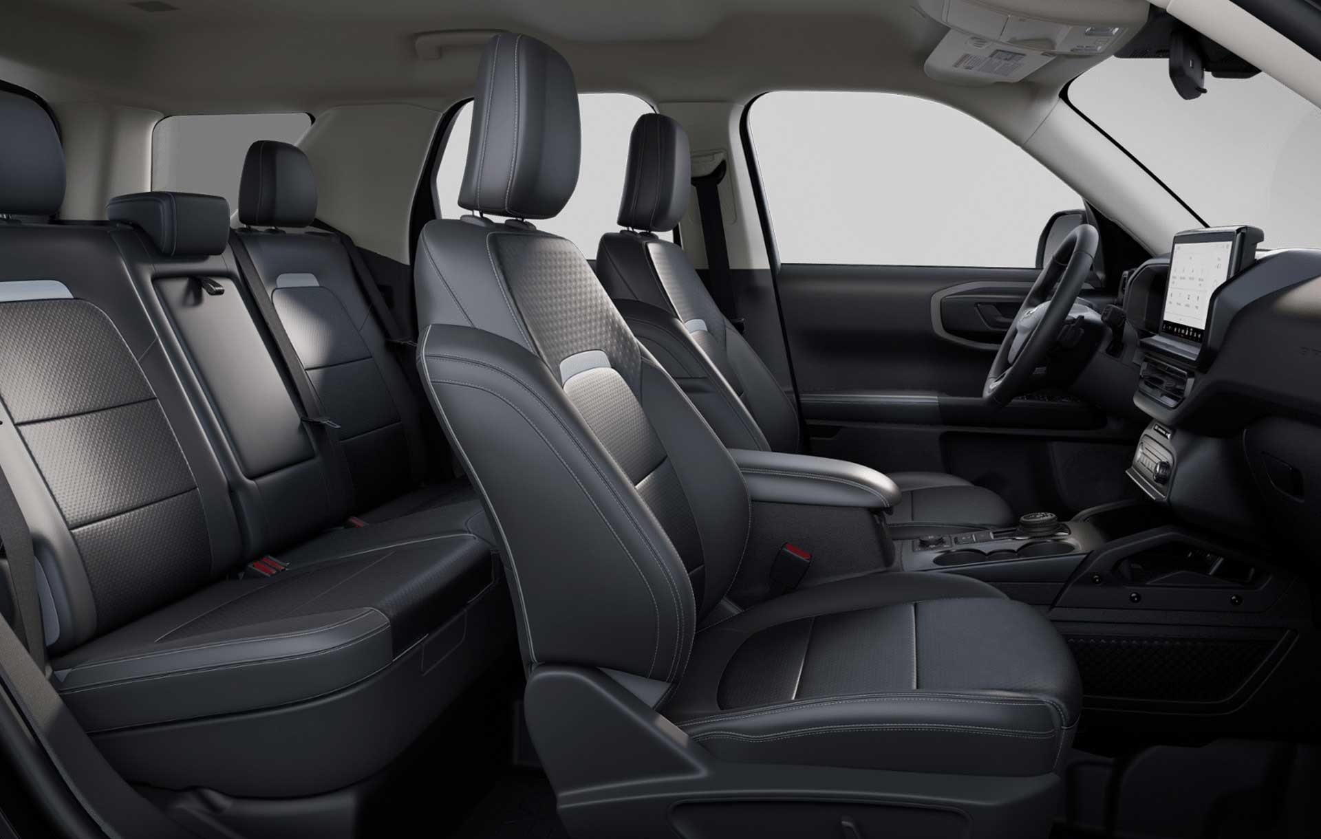 Vestiduras de Piel micro perforada Color Gris de Camioneta SUV Ford Bronco Sport 2026 Badlands