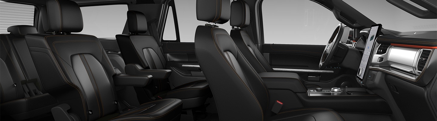 Camioneta SUV Ford Expedition Timberline con Vestiduras en Piel Color Negro detalles Naranja