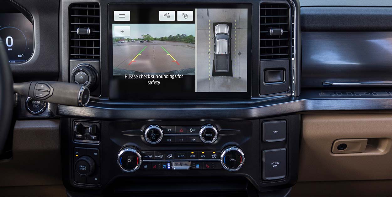 Conoce la Gran Visibilidad de Ford Super Duty F-250 2026 gracias a las cámaras equipadas