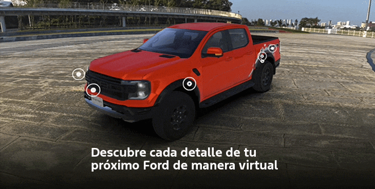Showroom Virtual Ford para explorar modelos en 360 grados desde casa