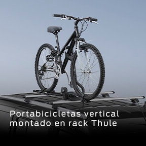 Equipa tu Ford Mustang Mach-E con el Portabicicletas Vertical Montado en Rack Thule