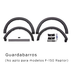 Equipa tu Pickup 4x4 Ford F-150 con los Guardabarros para Salpicaderas Exteriores