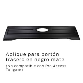 Equipa y Personaliza tu Ford F-150 con el Aplique para Portón Trasero en Negro Mate