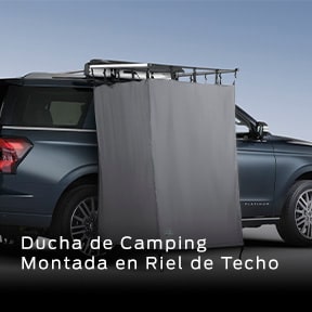 Equipa tu Ford Expedition con la Ducha de Camping Montada en Riel de Techo