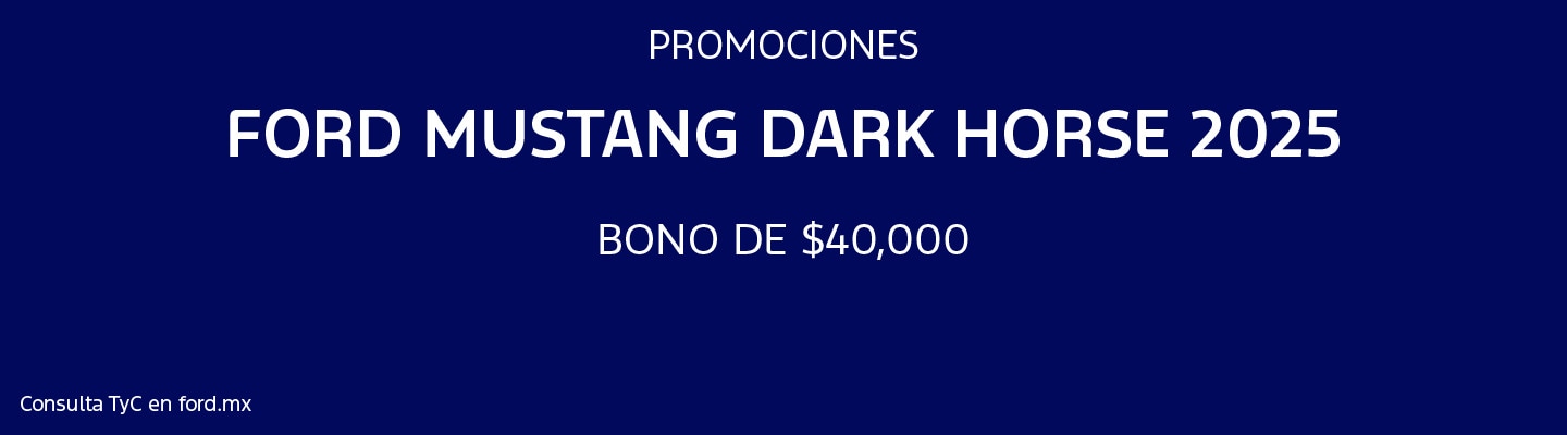 Promociones Ford Mustang Dark Horse 2025