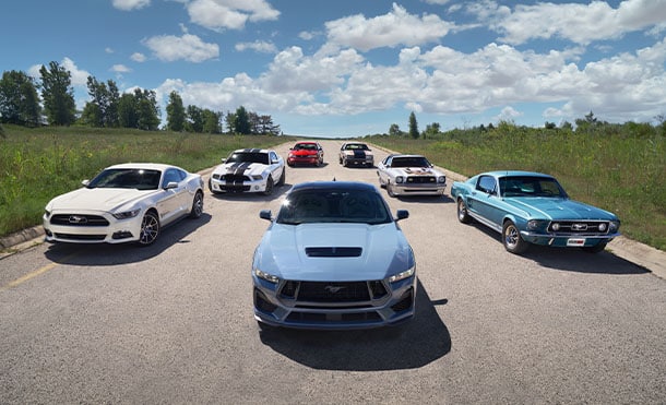 Descubre el asombroso, dinámico y deportivo diseño exterior de la séptima Generación de Mustang 2025