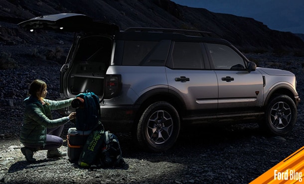 Descubre la Iluminación Exterior de Ford Bronco Sport. Ideal para acampar