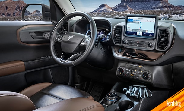 A bordo del vehículo todoterreno Ford Bronco Sport no te faltará tecnología y conectividad