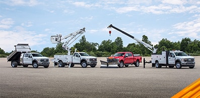 Usos de la toma de fuerza para componentes auxiliares de Trabajo Pesado en vehículos Ford