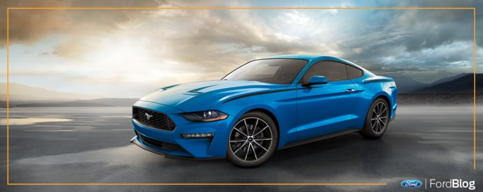 Ford Mustang 2019 Azul descubre qué gasolina es recomendable usar en tu vehículo