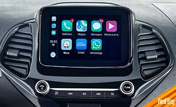 Ford Figo 2021, sedán compacto con pantalla equipada con SYNC 3 para conectar tu Smartphone