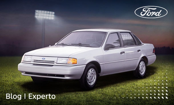 Ford Topaz fue el vehículo oficial del Mundial 1986 y lo anunciaba Hugo Sánchez