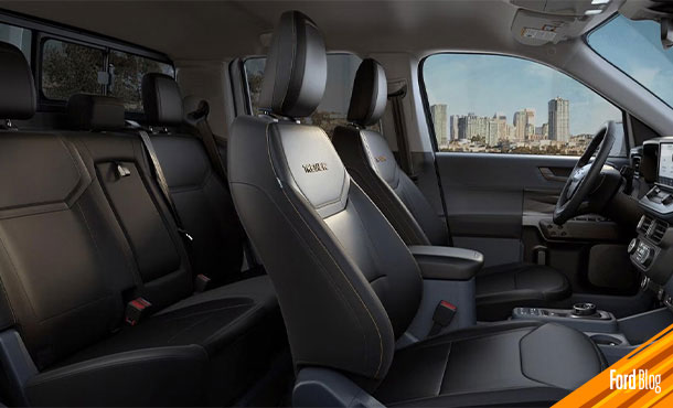 Gracias a sus detalles interiores, Ford Maverick Tremor 2023 brinda una experiencia de manejo única