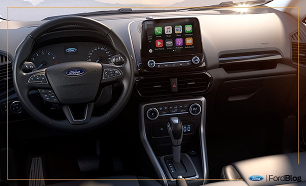 Ford EcoSport equipada con cómodos interiores y pantalla táctil de 8 pulgadas