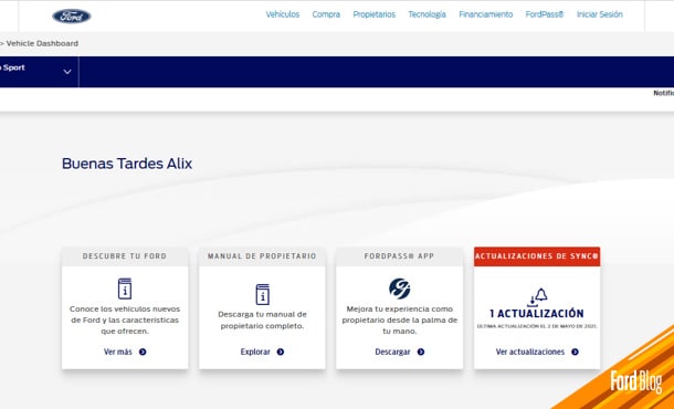 Mi Ford consulta la información de tu Auto y Descarga el Manual de Propietario completo