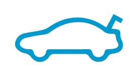 Testigo del tablero que indica la apertura de la cajuela