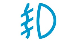 Testigo del tablero que indica que los faros de niebla están activos