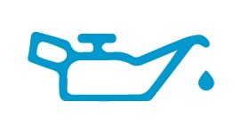 Testigo del tablero que indica falta de aceite en el vehículo