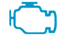 Testigo del tablero que indica fallas en el motor