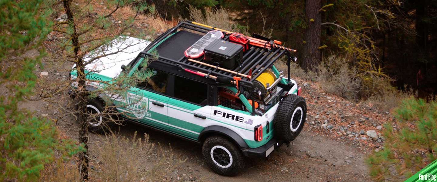 Ford Bronco Filson Wildland Fire Rig, diseñada y equipada para bomberos forestales
