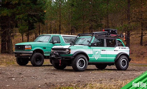 Ford Bronco Filson, con herramienta, tanque de agua, carrete y winch para combatir incendios