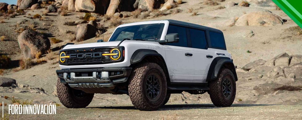 Ford Bronco Raptor® la SUV Todoterreno equipa Panel Digital con Tecnología Performance View