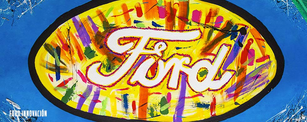 Conoce el logo de Ford rediseñado por Alan Téllez, artista con Síndrome de Down