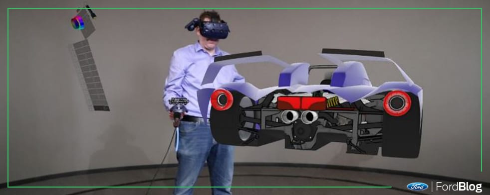 Ford Innovando en el Diseño automotriz con tecnología 3D de Ford GT Azul