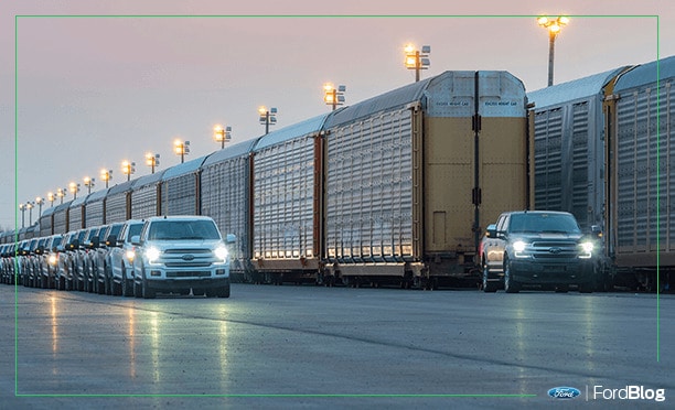 Ford F-150 eléctrica arrastra 10 vagones de tren
