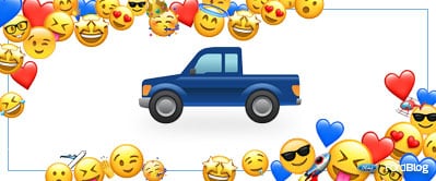 Collage con diferentes emojis y la inclusión del emoticón de Pick Up