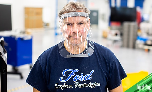 Escudos Faciales Ford que cubren todo el rostro para médicos en México por Coronavirus