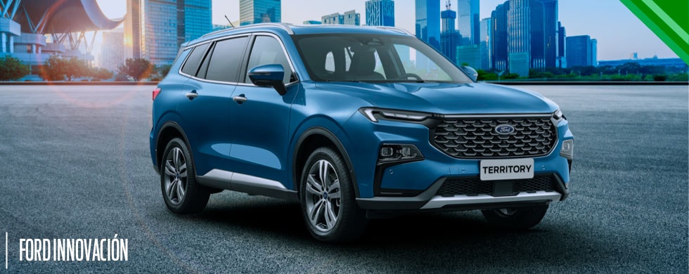 Ford Territory Vehículo SUV equipado con asistencias de manejo y sistemas de seguridad