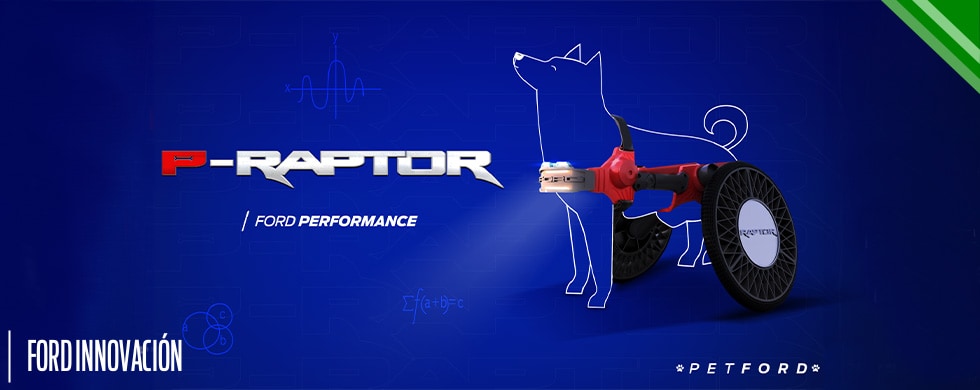 El Vehículo Ford P-Raptor, está diseñado para brindar movilidad a perros con alguna discapacidad