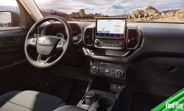 Interior Ford Bronco Sport, disponible en Preventa en México