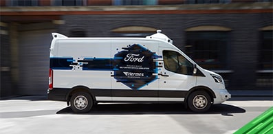 Utilizando una Ford Transit, efectuaron pruebas para ver cómo reacciona la gente ante Van autónoma