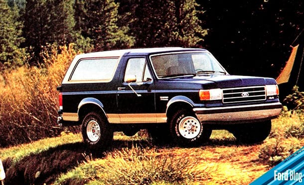 Ford Bronco cuarta generación se lanzó en 1987 y equipaba inyección electrónica