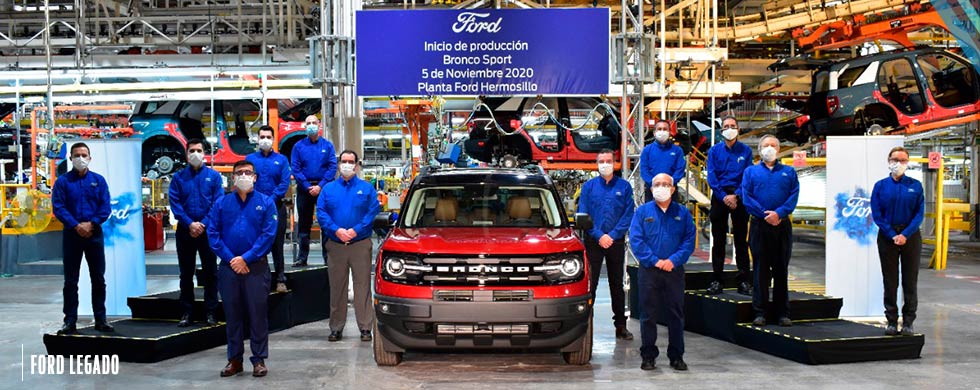 La camioneta 4x4 Ford Bronco Sport, se ensamblará en la planta de Hermosillo, Sonora