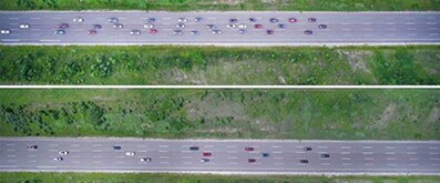 Comparación del tránsito de vehículos en condiciones normales y al usar CCA