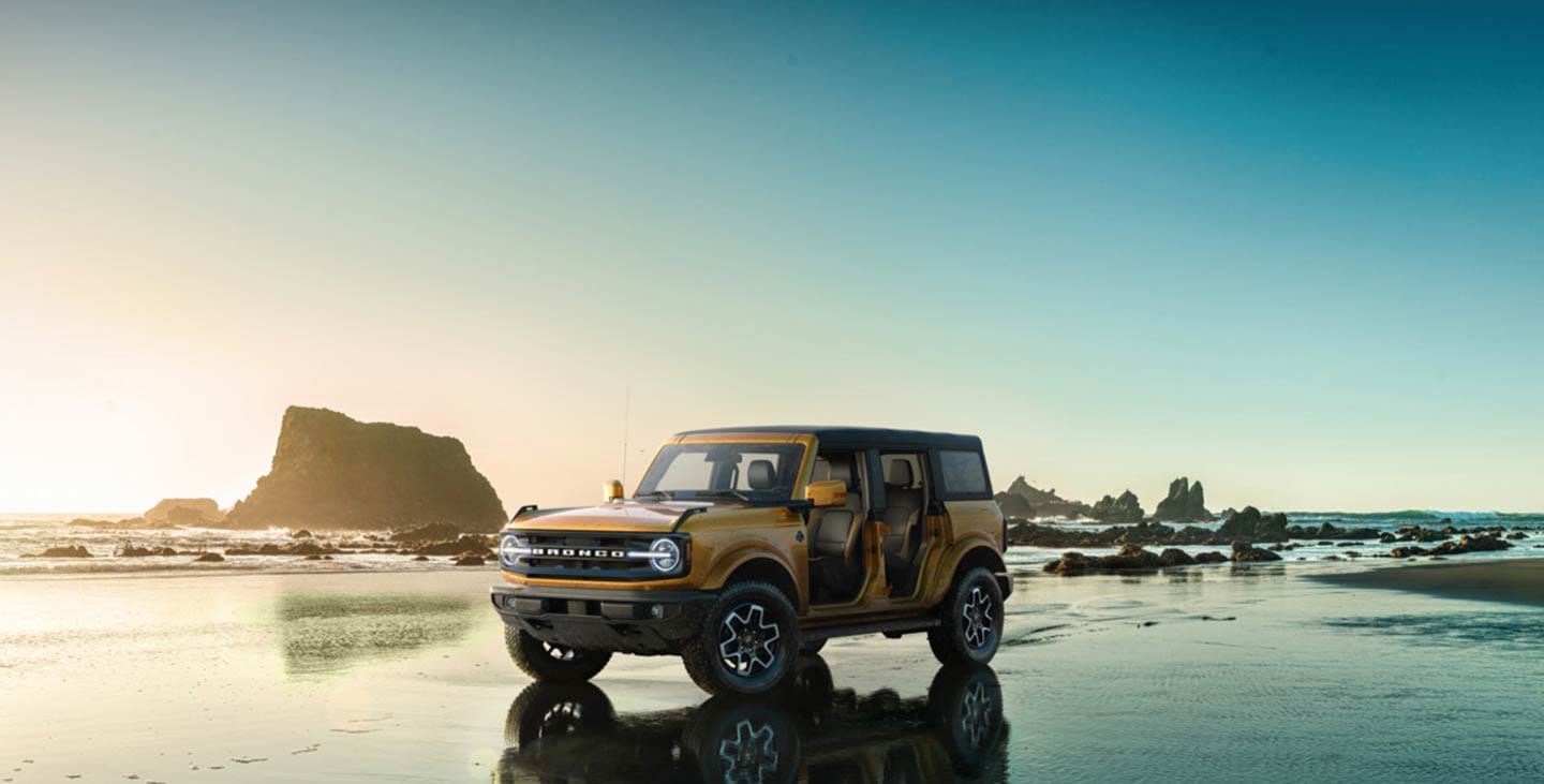 Familia Ford Bronco, la versión 4 puertas permite quitarlas para experiencia offroad extraordinaria