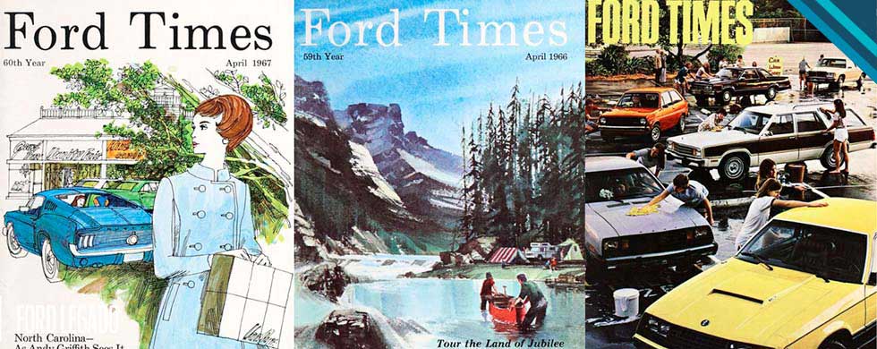 Déjate llevar por la nostalgia con las revistas Ford Times, disponibles para todo el público