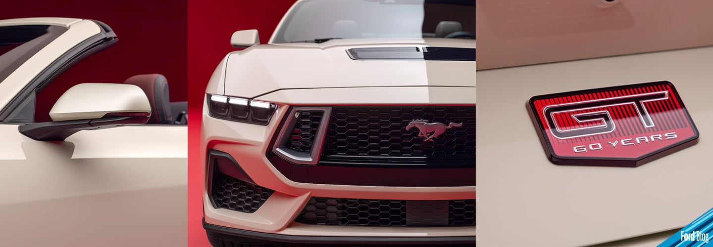 Detalles únicos de Ford Mustang edición 60 Aniversario de temática retro inspirado en modelo 1965