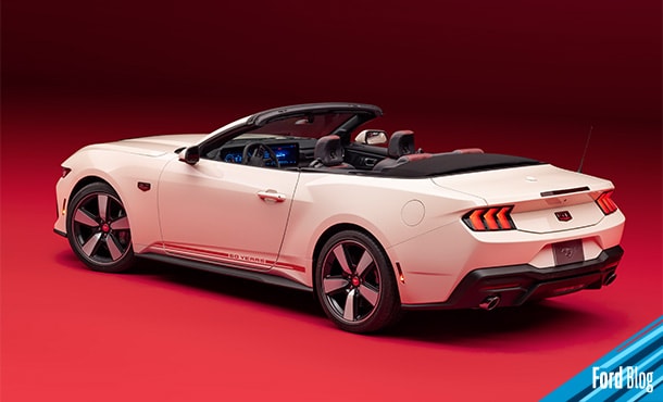 Diseño inspirado en Ford Mustang 1965 en la Edición Especial de Aniversario de Mustang