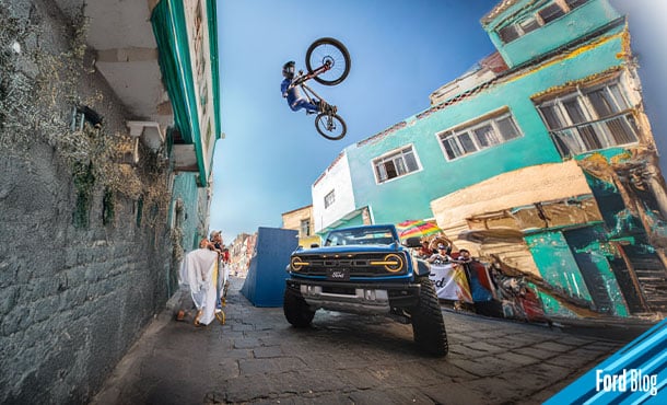 Johny Salido participó en el rally Red Bull que tenía como obstáculos Vehículos Ford Performance