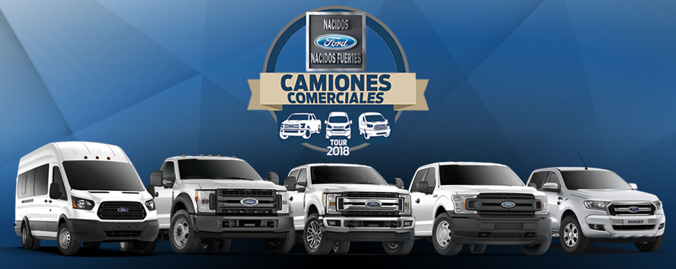 Elige entre la variedad de camiones Ford el que se adapte a tu empresa o negocio