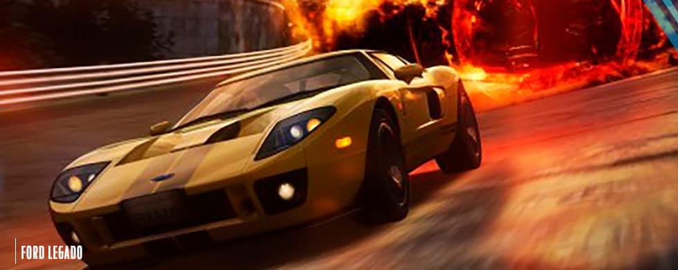 Maneja autos deportivos Ford como GT40, Focus RS, Mustang o Shelby GT500 en videojuegos