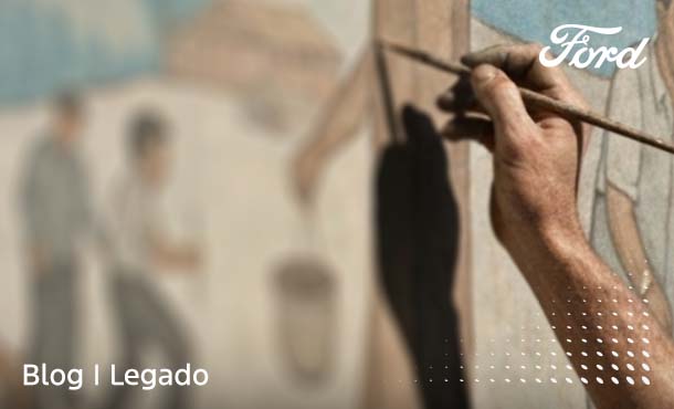 Conoce el Mural de Diego Rivera, pintor mexicano que realizó una obra en Detroit para Ford