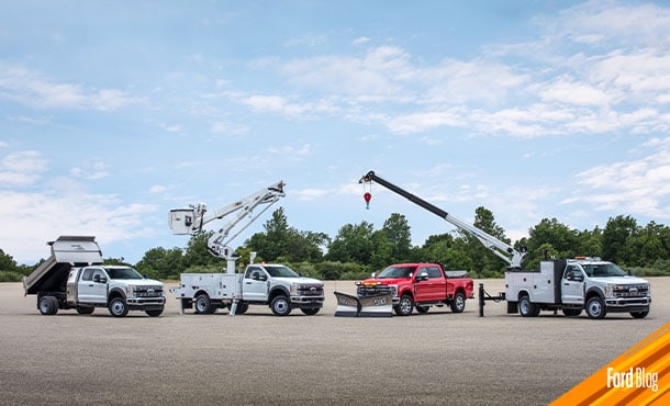 Usos de la toma de fuerza para componentes auxiliares de Trabajo Pesado en vehículos Ford