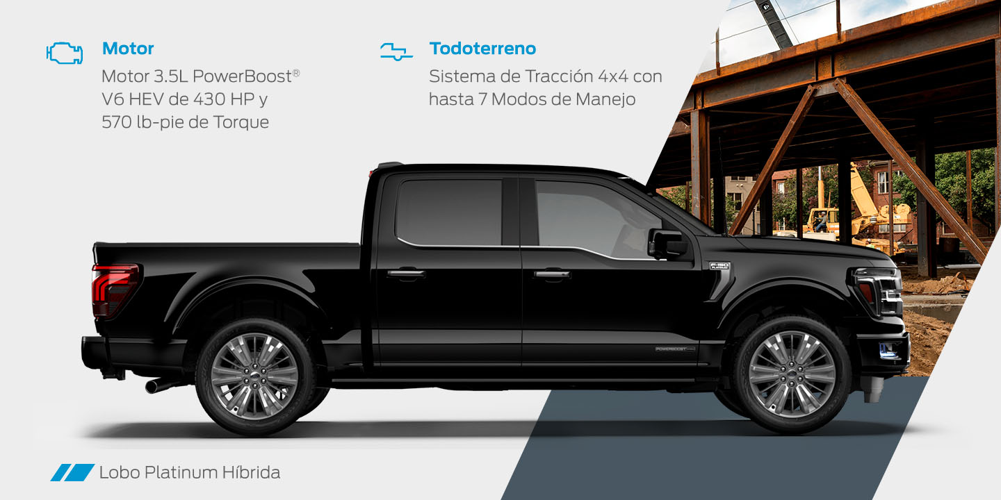 Ford Lobo Hibrida 2026, Pickup de Gran Capacidad, Potencia y Lujo para Trabajo o Recreación