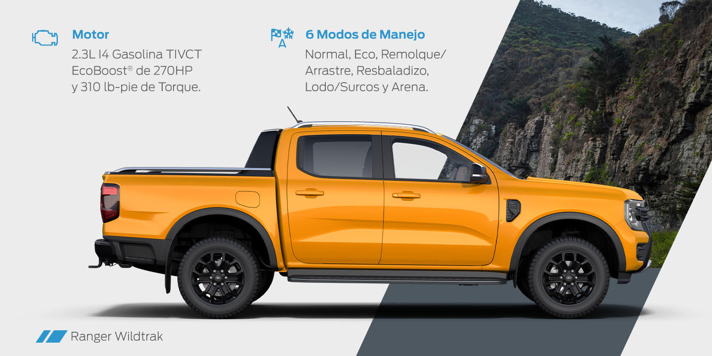 Características y Especificaciones de Pickup 4x4 usada para trabajo y recreación Ford Ranger 2026