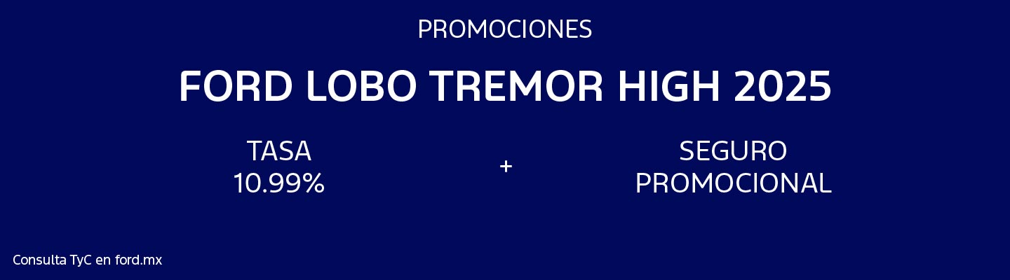 Promociones Ford Lobo Tremor High 2025